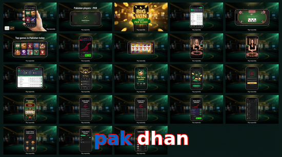 Main screen of Pak Dhan bet page for PK players