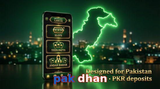 Main screen of Pak Dhan pk page for PK players